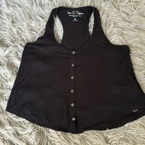 Hollister Black Flowy Tank Top Size XS